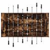 vidaXL Voetbaltafel Gerookt eiken 146,5 x 74 x 85 cm Bewerkt hout