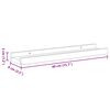 vidaXL Wandplanken 2 st Sonoma eiken 40x9x3 cm