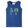 Kindertopje 104 gem&ecirc;leerd donkerblauw