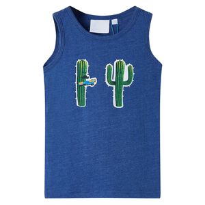 Kindertopje 104 gem&ecirc;leerd donkerblauw