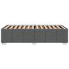 vidaXL Bedframe zonder matras 90x200 cm stof donkergrijs