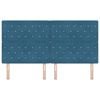 vidaXL Hoofdbord met hoofdeinde Donkerblauw 180 cm Nep Leer