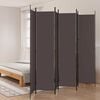 vidaXL Kamerscherm met 6 panelen 300x220 cm stof bruin