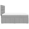 vidaXL Boxspring met matras stof lichtgrijs 140x200 cm