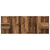 vidaXL Hoofdbord Met Kast met lade 3 pcs Oud Hout Bewerkt hout