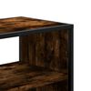 vidaXL Tv-meubel 100x31x39,5 cm bewerkt hout metaal gerookt eikenkleur