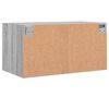 vidaXL Wandkast met glazen deuren 68,5x37x35 cm grijs sonoma