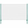 vidaXL Draadgaashek met palen 25x2 m staal groen