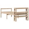 vidaXL Seniorenbed met hoofdbord massief grenenhout 90x190 cm