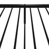 vidaXL Bedframe met hoofd- en voeteneinde metaal zwart 80x200 cm