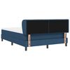 vidaXL Boxspringbed met matras met hoofdeinde Blauw 140 x 200 cm Stof