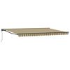 vidaXL Zijde Frame Groen en Geel 500 &times; 300 cm Polyester met PU-coating