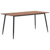 vidaXL Eettafel 140x70x75 cm MDF bruin