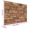 vidaXL Wandpanelen 10 pcs Bruin en wit 100 x 50 cm EPS-schuim