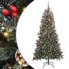 vidaXL Kunstkerstboom met 300 LED Groen 210 cm PVC en Plastic en Staal