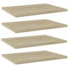 vidaXL Wandschappen 4 st 40x30x1,5 cm bewerkt hout sonoma eikenkleurig