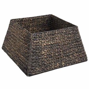 vidaXL Kerstboomkraag Zwart 50 x 50 x 25 cm Waterhyacint