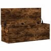 vidaXL Opbergbox 102x35x35 cm bewerkt hout gerookt eikenkleurig