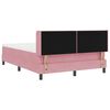 vidaXL Boxspringbed met matras Roze 190 x 140 cm Fluweel