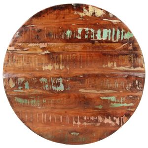 vidaXL Tafelblad rond &Oslash; 80x1,5 cm massief gerecycled hout