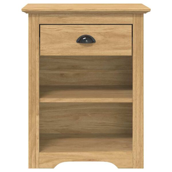 vidaXL Nachtkastje BODO Honingbruin 53 x 38,5 x 67 cm Bewerkt hout