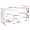 vidaXL Tv-meubel 114x35x52 cm massief grenenhout