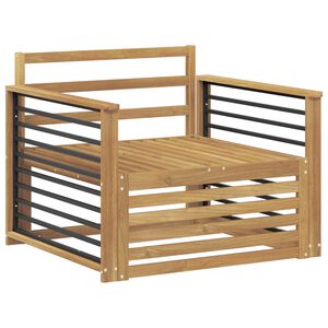 vidaXL Tuinbank Massief Acaciahout Wit