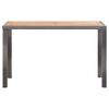 vidaXL Tuintafel 123x60x74 cm massief acaciahout antraciet en bruin