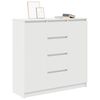 vidaXL Dressoir met lades 100,5x35x98,5 cm spaanplaat wit