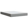 vidaXL Boxspring met matras stof lichtgrijs 160x200 cm