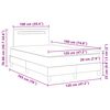 vidaXL Boxspringbed met matras Wit 120 x 190 cm Kunstleer