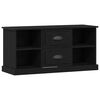 vidaXL TV-kast 99,5 x 35,5 x 48 cm Zwart Eiken Bewerkt hout