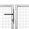 vidaXL Tuinpoort staal 500x75 cm zilver