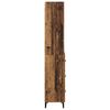 vidaXL Hoge kast met lade Oud Hout 69,5 x 34 x 180 cm Bewerkt hout