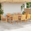 vidaXL Eetkamerstoel 8 pcs Naturel 62.5 x 59 x 89 cm