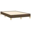 vidaXL Boxspring met matras en LED stof donkerbruin 120x190 cm