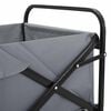 vidaXL Vouwbare Handtrolley Grijs 89 x 63 x 96 cm Staal en Oxford stof