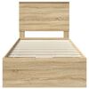 vidaXL Bedframe met lade Sonoma Eiken 90 x 190 cm Ingenieurshout