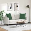 vidaXL Sofa Kussens 2 stuks Donkergroen 60 x 60 cm Cordstof