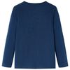 Kindershirt met lange mouwen 92 marineblauw