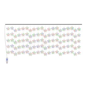 vidaXL Lichtsnoergordijn sterren met 500 LED's 8 functies meerkleurig