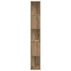 vidaXL Boekenkast 5-laags 45x23,5x162,5 cm hout artisanaal eikenkleur