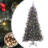 vidaXL Kunstkerstboom met 300 LED Groen 210 cm PVC en Plastic en Staal
