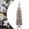 vidaXL Kunstkerstboom Groen 150 cm PVC en Staal en Kunststof