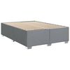 vidaXL Boxspring met matras stof lichtgrijs 140x190 cm