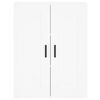 vidaXL Hoge kast 69,5x34x180 cm bewerkt hout wit
