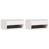 vidaXL Nachtkastje 2 st Wit 50 x 32,5 x 24 cm Massief grenenhout