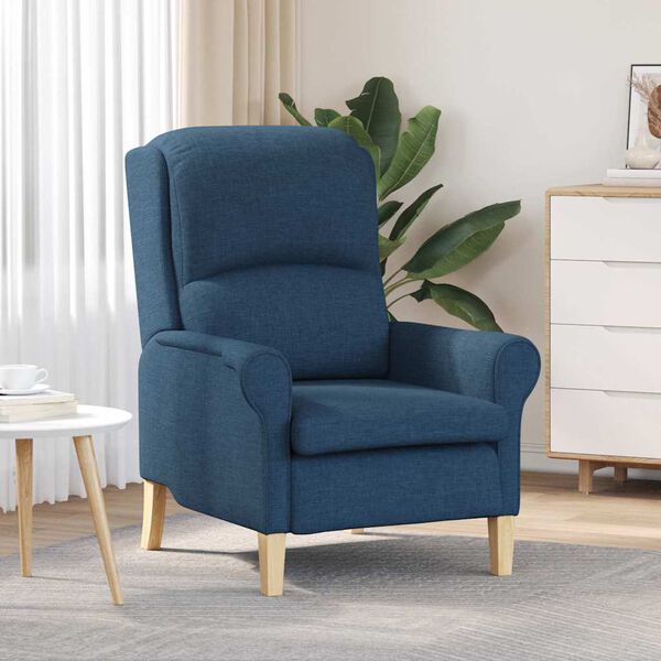 vidaXL Fauteuil Blauw 76 x 94 x 102 cm Stof