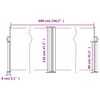 vidaXL Windscherm uittrekbaar 120x600 cm wit