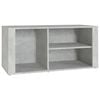 vidaXL Schoenenkast 100x35x45 cm bewerkt hout betongrijs